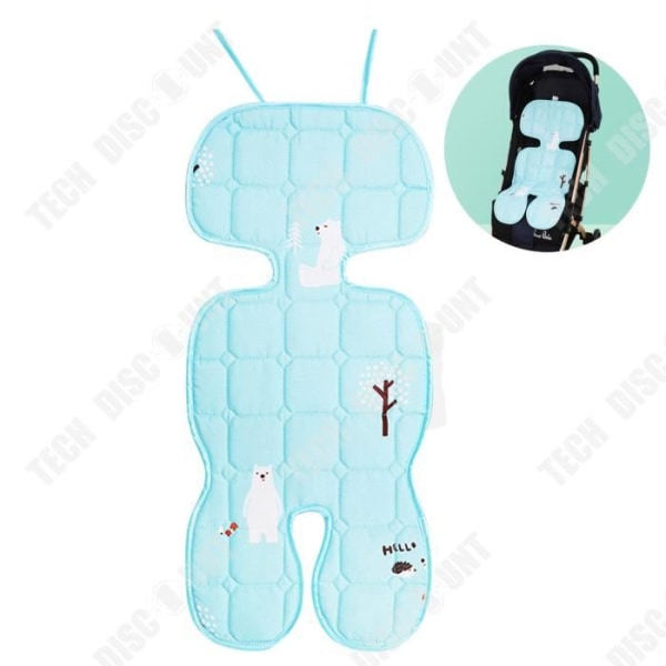 TD® Baby stroller cool universal mat ice silk latex non-slip washable fresh and comfortable summer 4D breathable mesh mat