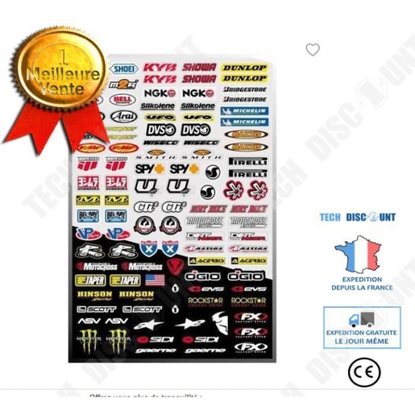 TD® Stickers moto motocross skoter vinyl klistermärke bagage PC