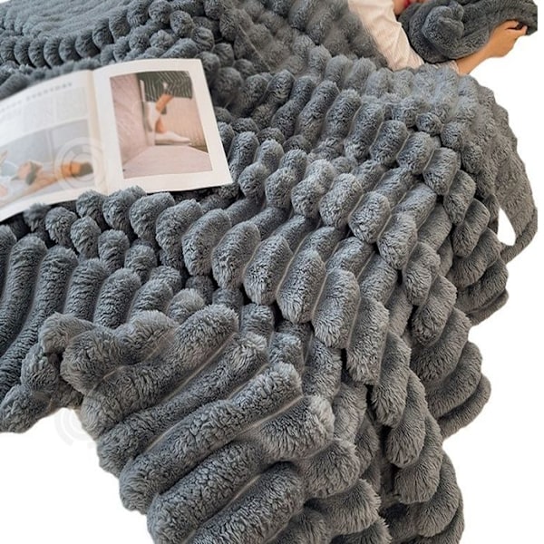 INN Dækning 200x230cm varm tyk multifunktionel antistatisk blød og komfortabel kan vaskes i maskine fleece plaid