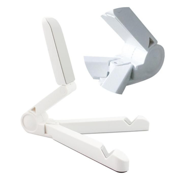 TD® Support tablet foldable 10 inches bed pc car wall adjustable universal dock mini sturdy desk home foldable lightweight white pe
