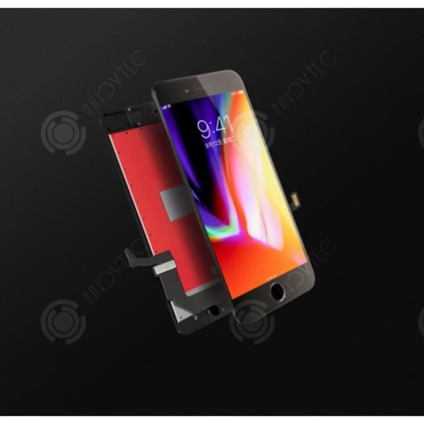 INN® Drfeify LCD-skærm Erstatning af touchscreen digitizer 5.5IN HD LCD med ramme til iPhone 7P sort
