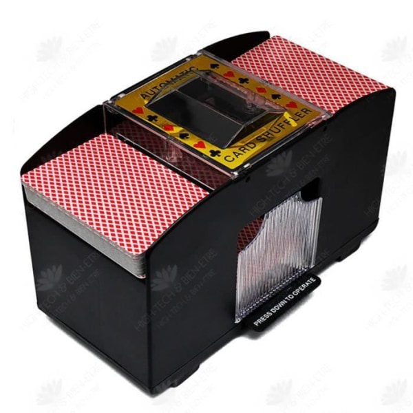 HTBE® Automatic Shuffler Poker Brädspel Poker Spelkort Plast Poker Shuffler 2 par staplar
