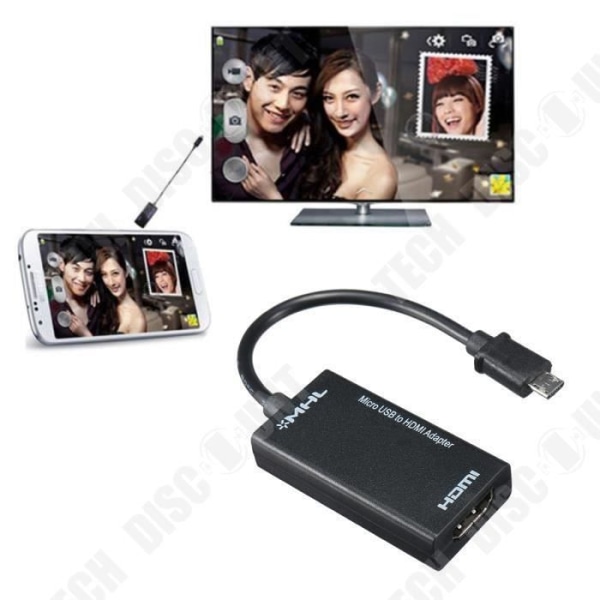TD® USB-adapter 1080p högupplöst bildkontakt universell android-kompatibilitet högkvalitativ HDMI-port