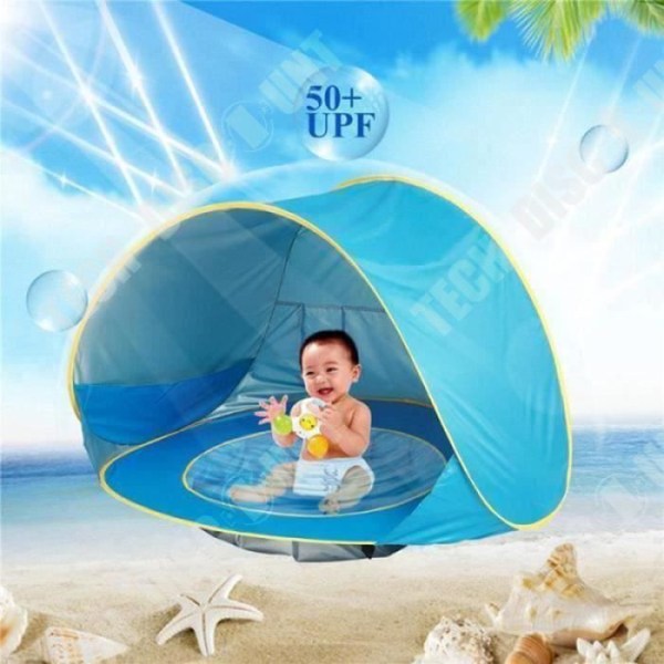 TD® Babytält, Barn - Sol- och UV-skydd - Beach Shelter Tält Vattenstänktält 120*80*70 cm