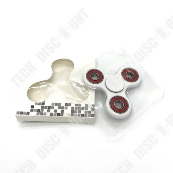 TD® Fidget Spinner Toy - Hand Spinner - Tri-Spinner - Anti-stress och ångest leksak - Tvåfärgad Röd Vit