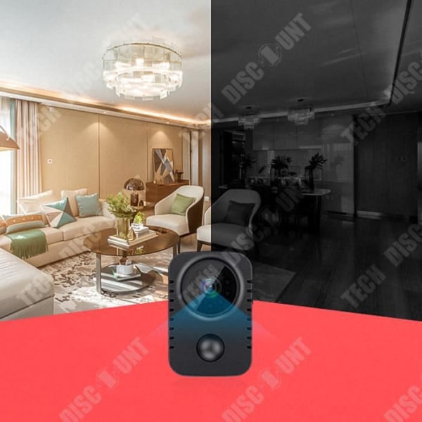TD® Sportkamera HD-kamerakort vidvinkel infraröd kamera rörelseinspelare PIR-kamera 1080P bakre clipdesign