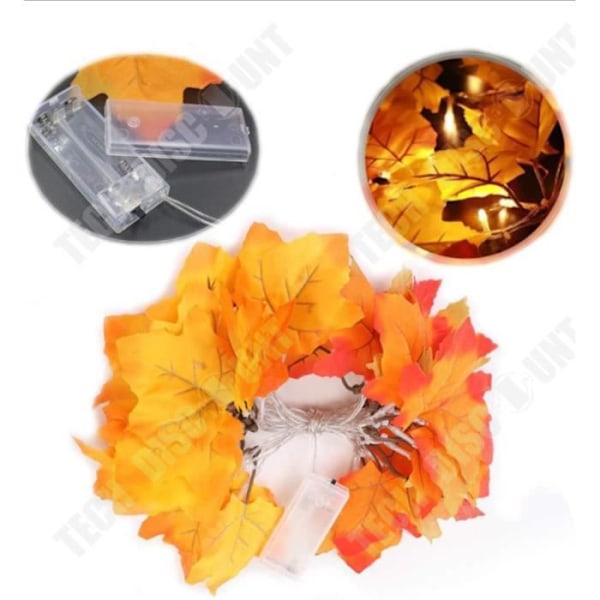 TD® 10 LED Maple Leaf Simulering LED String Lights 2M