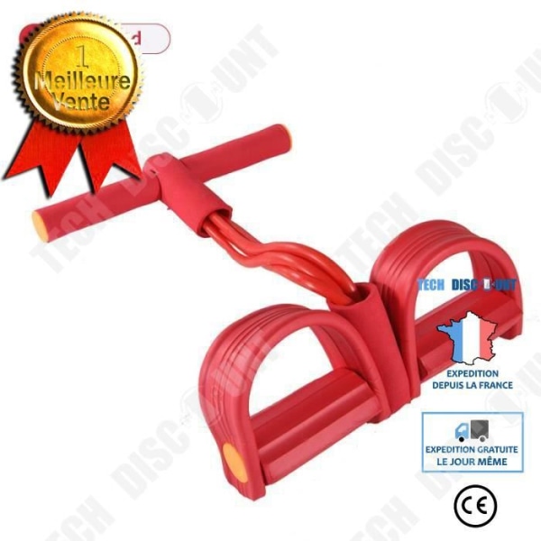 TD® Elastisk modstand træk elastikker øvelse stærk hjemme gymnastik Sport træning elastiske - Model: Rød