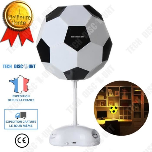 TD® Kreativ fodboldlampe model fodbold skrivebordslampe soveværelse stue sport dekoration fodbold