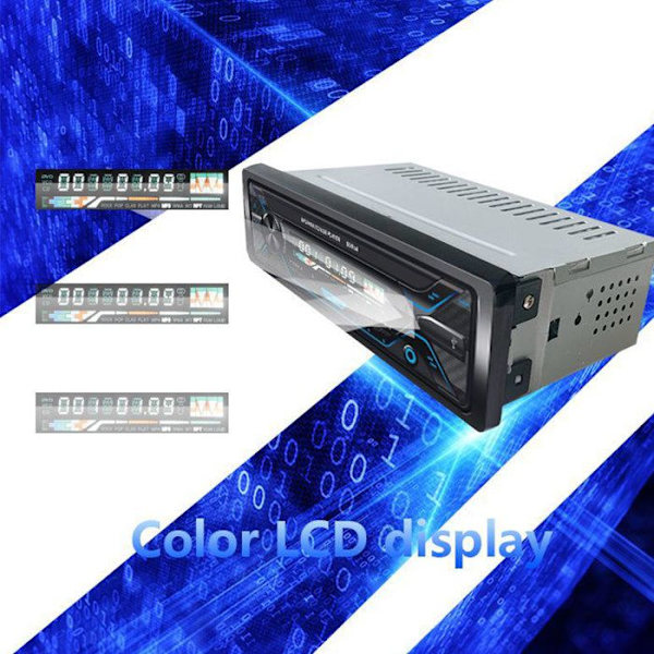 Bilradio - TD - Double-Din - Bluetooth - USB/TF - MP3/WMA/WAV