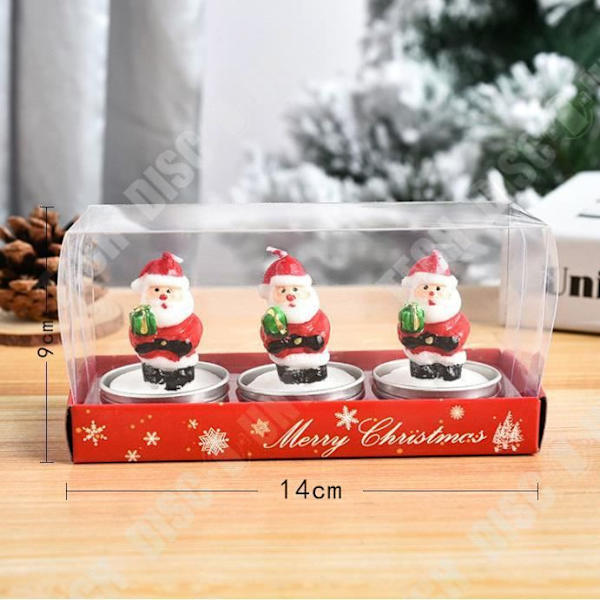 TD® QQ 3 julelys med julemand, snemænd, hjemme Xmas fest gave boligindretning