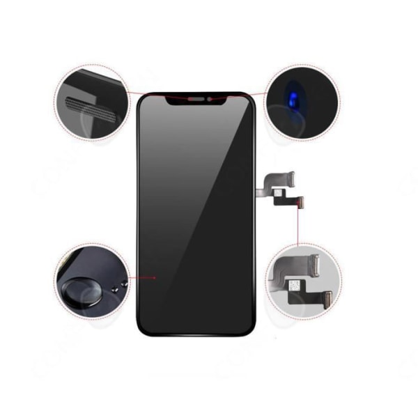 komplett LCD-skärm kit komplett för iPhone XR-glas 6.1 tum du kan byta skärm själv