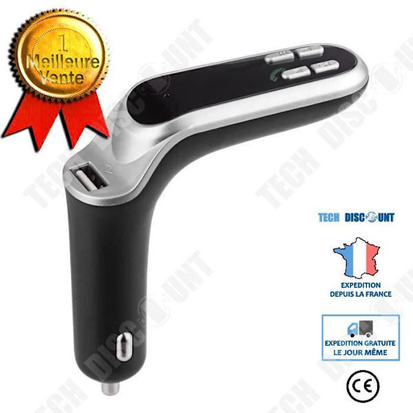 TD® FM-lähetin auto - Handsfree Bluetooth - Lataus FM-lähetin MP3-soitin
