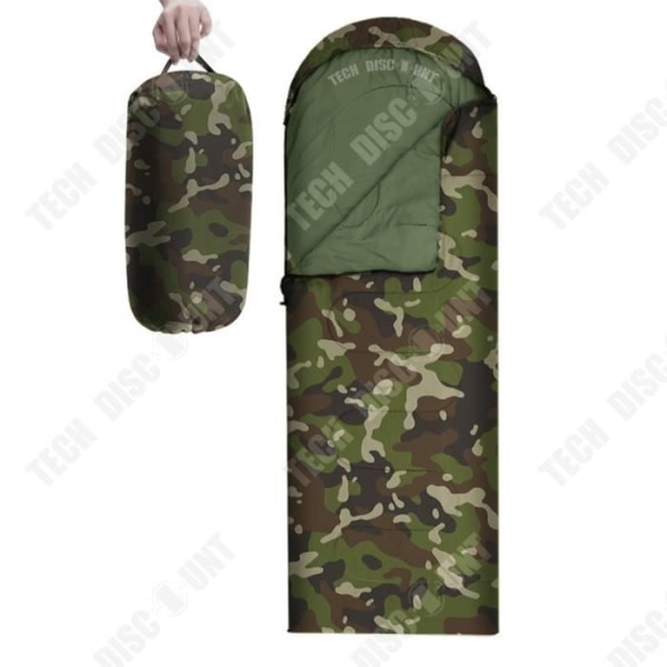TD® Kamouflage sovsäck typ kuvert utomhus camping camping resor varm och andas vuxen vinter bomull förtjockad tio