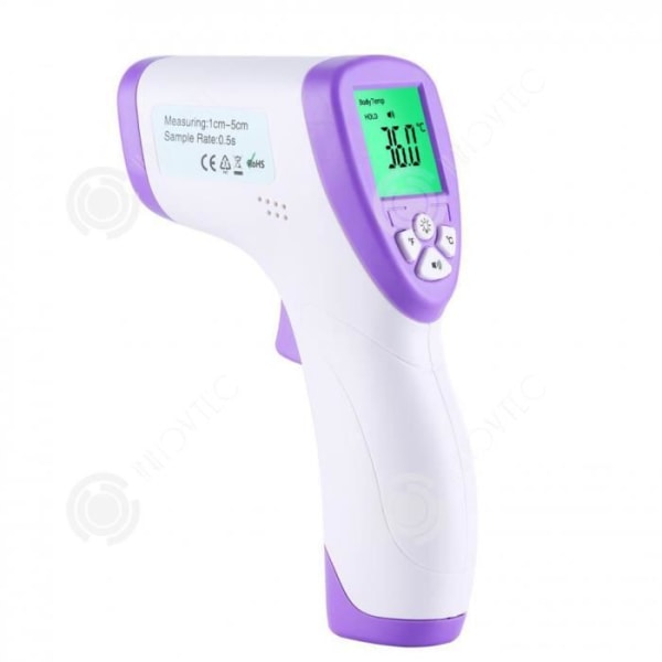 INN Baby termometer termometer för barn / vuxna / yta på föremål, beröringsfri digital infraröd panntermometer