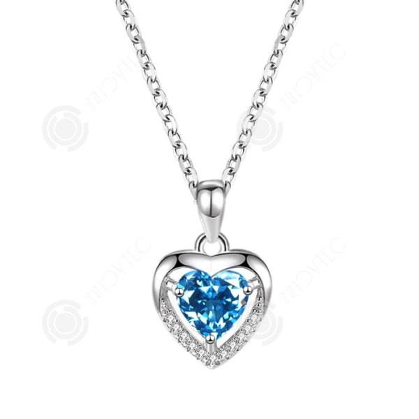 INN® Sterling Silver Eternal Heart Necklace Women Premium Feeling Silver Cent Chain Pendant
