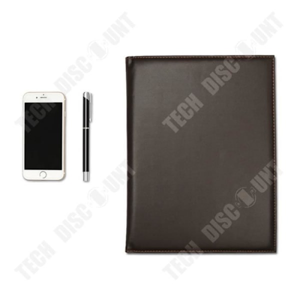TD® Storage Folder A4 Multi-Function Läder Enfärgad Folder Manager-mapp Business Data Storage Folder