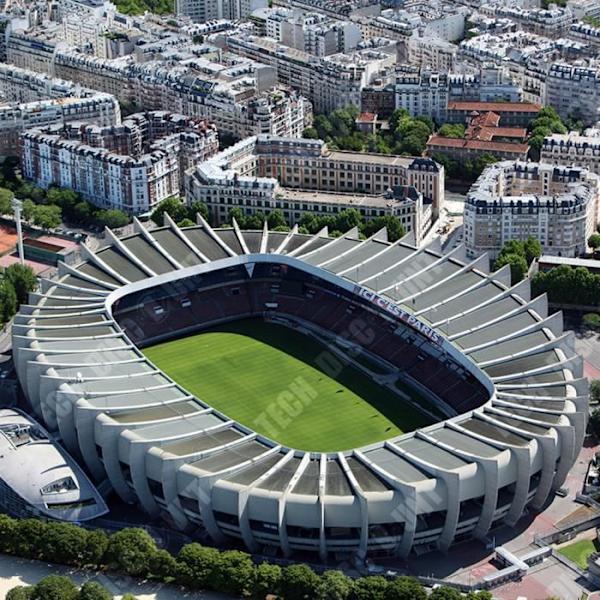 TD® Stadion Parc des Princes Hjemmes stadion Paris Saint-Germain Bygning Stadion Legetøj Samle-selv model 3D Flerfärgad