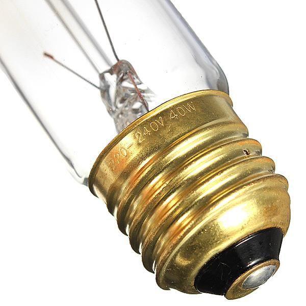 T30-185mm-E27 220v 40w Edison Bulb Tungsten Filament Lamp Retro Light