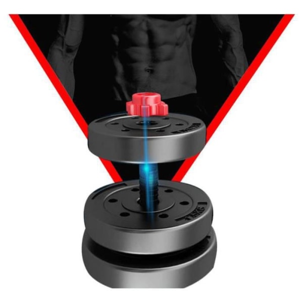 TD® Viktlyftande Hantel Fitness Hantel Viktlyftande 10 kg Hemträningsutrustning för män Avtagbar