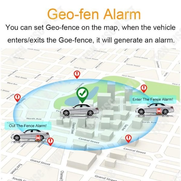 TD® GPS Locator Lämplig för olika bilmodeller Spåravläsning Geofence Spårning i realtid