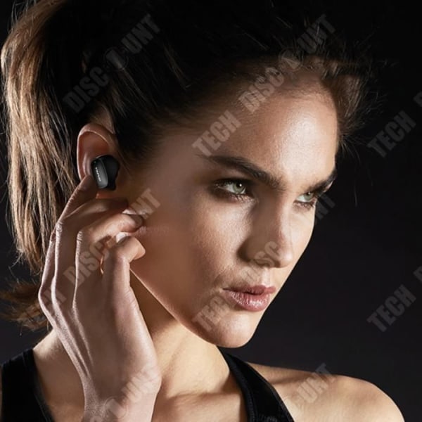 TD® Bluetooth-headset, laddningsfack med stor kapacitet, lång batteritid, HIFI-ljudkvalitet, Bluetooth V5.0