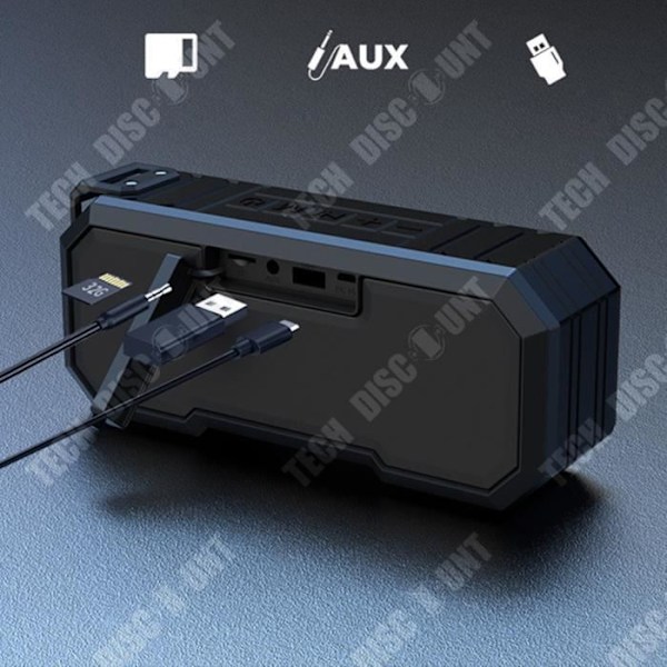 TD® X8 TWS bluetooth högtalare IPX7 vattentät självlysande dubbelhögtalare subwoofer utomhus trådlöst ljud 3D surround stereo