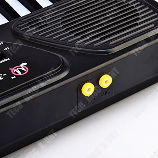 TD® Elektrisk klaver til børn instrument lyd rytme mikro strømforsyning 4 AA-batterier 37 taster ABS-design Musiktilbehør