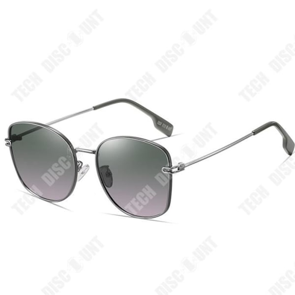 TD® New Net Red Fashion Gradient Solglasögon Trendiga Metal Dam Anti-ultraviolett Premium Sense Polarized Solglasögon