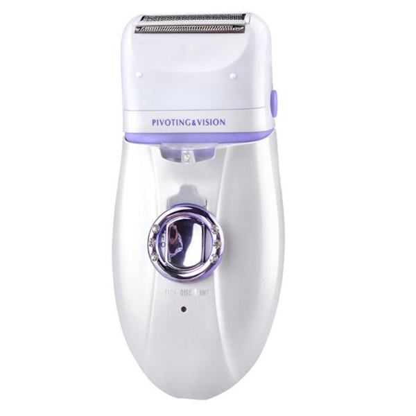 TD® elektrisk epilator för kvinnor multifunktionell rakapparat ansiktstrimmer baddräkt bikini laddningsbar armhåla armkropp led 3 IN 1