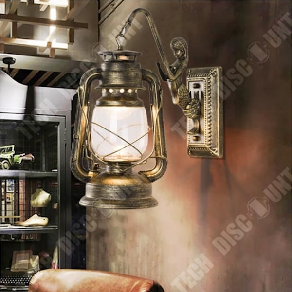 TD® Nostalgic Retro Restaurant Industriell stil Bondgård Gang Bar Kreativa lampor Antik fotogenlampa Hästlampa