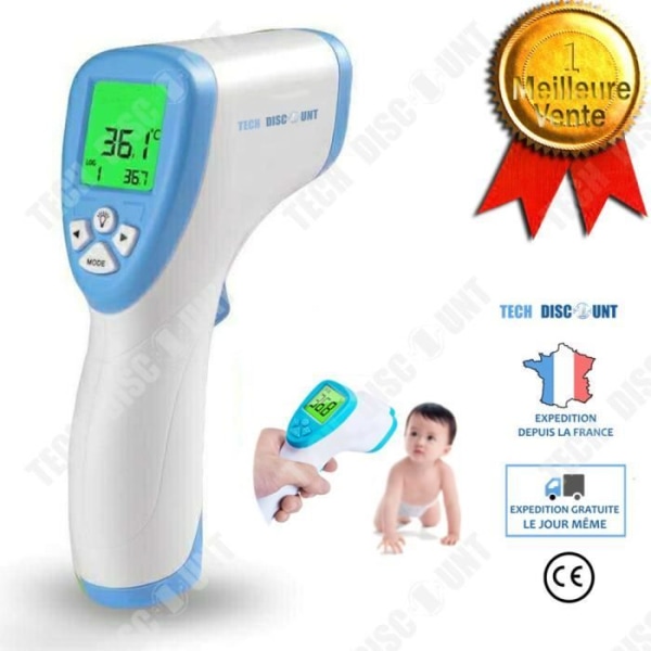 TD® Beröringsfri infraröd elektronisk termometer/ Bärbar panntemperaturpistol Barn/ Vuxen Hög noggrannhet