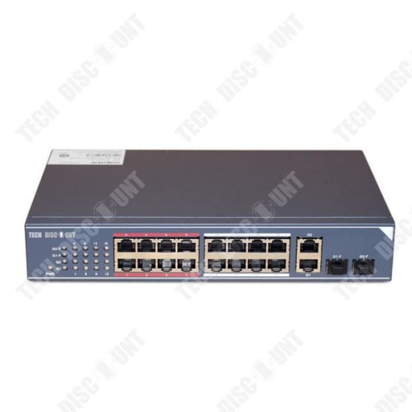 TD® 3E0318-E 16-portars 100M + 2-portars Gigabit ohanterad tvålagers switchövervakning dedikerad switchkonfiguration