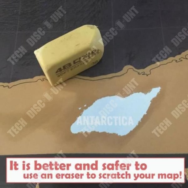 TD® Scratch Map/ Dekoration, Large Gold & Black Scratch Map/ World Scratch Map Black