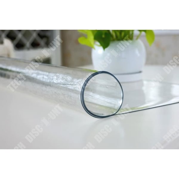 TD® Gennemsigtig PVC Borddug Hjem Deko til Beskyttelse mod Pletter 60 x 120 cm