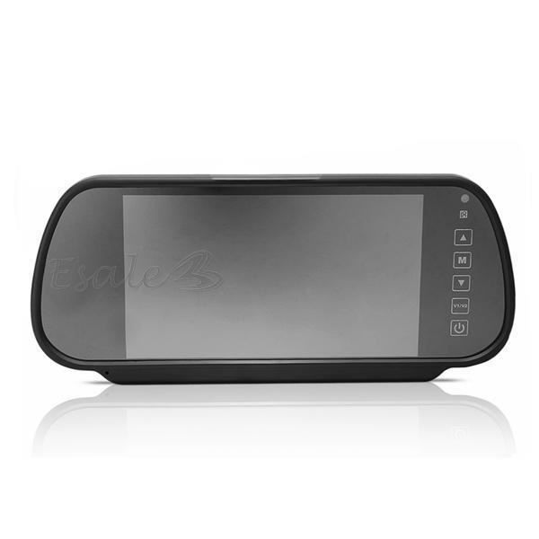 7" LCD TFT-skärm Backspegel Trådlös Backup-kamera för Bil Auto Ny