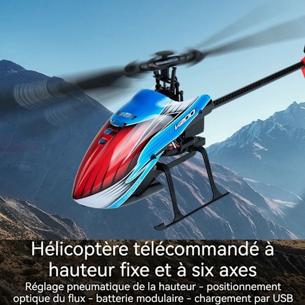 Fjärrstyrd helikopter - CONFO - Modell med en propeller - 2.4G - 4 kanaler - 80-100 meter