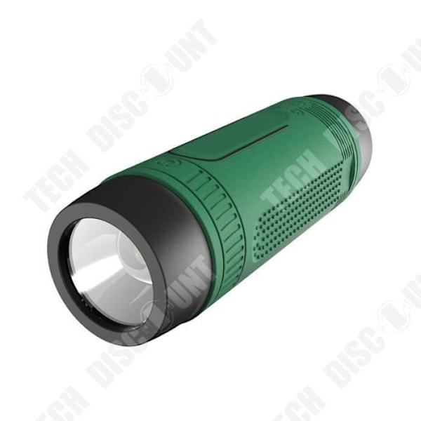 TD® Vesitiivis Bluetooth-kaiutin Monitoimikaiutin - TF-Korttiportti - Taskulamppukaiutin - 4000 mAh Urheilu Vihreä