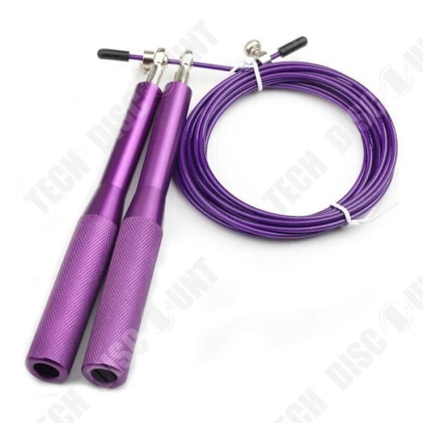 TD® Fitness Accessories - Body Building, 3 meter viktad hopprep Counter Gym Jumprope - LILA Typ