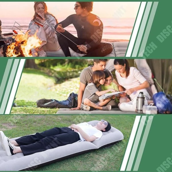 TD® Uppblåsbar säng Utomhuscamping Automatisk uppblåsbar madrass Bärbar camping picknickmatta Uppblåsbar liggunderlag