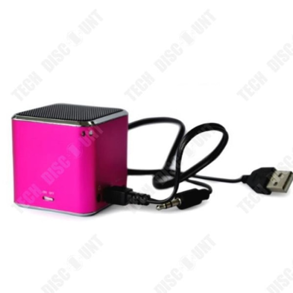 TD® Rubik's Cube Bluetooth-högtalare MP3-dator Digital högtalare Mini Bärbart kort Ljud Kreativ Present Röd