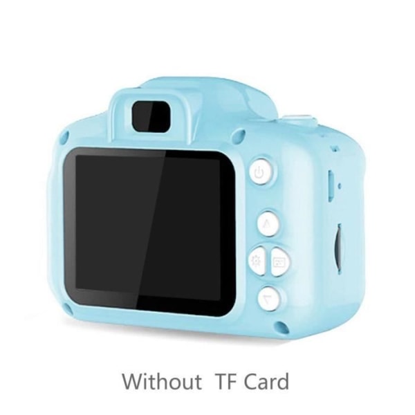 Kompaktkamera, digitalkameraleksaker för barn 3-8 år, tecknad minikamera - blå kamera[B]