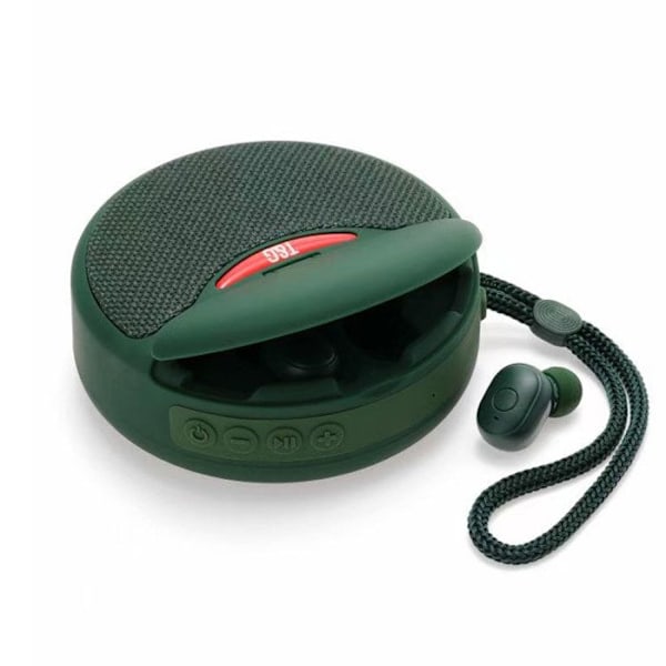 Trådlös högtalare - TD - 500mAh - Bluetooth 5.0 - Handsfree-funktion - Grön