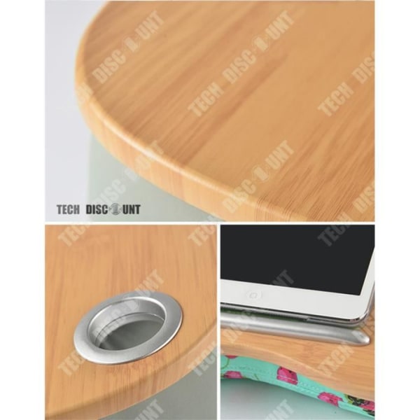 Laptopbord - TD® - 40x30 cm - Slidstærk - Lycra-stof - Multifunktionel