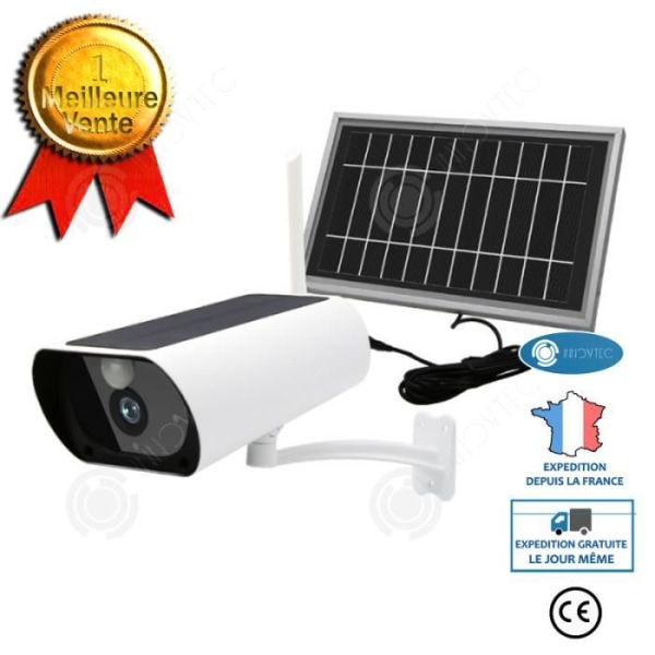 INN® Kamera Solfjärrkontroll WIFI-kamera HD Säkerhetsövervakningskamera Utomhus vattentät trådlös kamera
