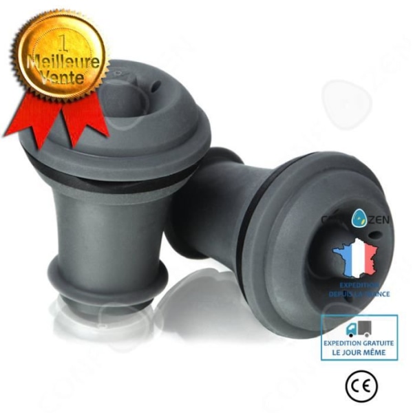 CONFO® 2 stycken vinpropp, luftlös vinpropp, champagnepropp, hushållskonserveringspropp, vinpropp
