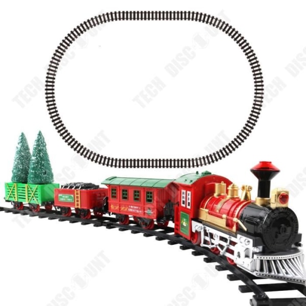 TD® Elektrisk järnvägsbil Barnleksaksbil Jultågpresent Pojkar och flickor med lätta leksaker