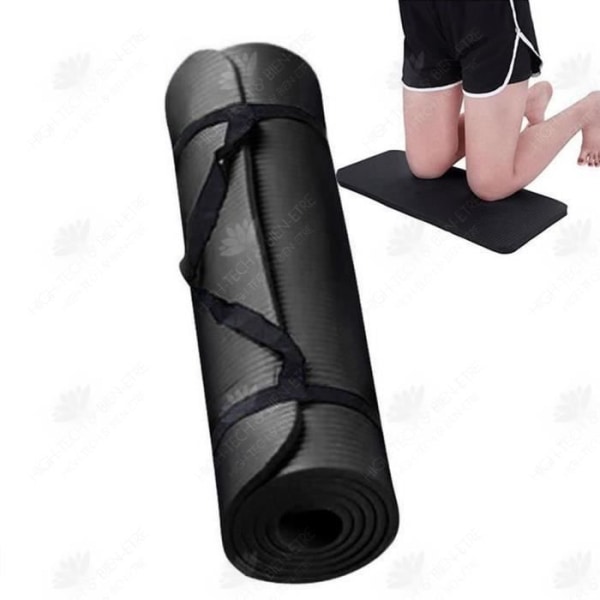 HTBE® 15 mm tjock och hållbar yogamatta Halkfri sportmatta Fitnessmatta Halkfri yogaträningsmatta