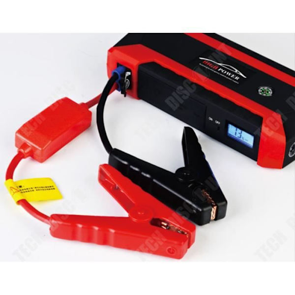 TD® Starter 89800 mAh 12 V LCD 4 USB Pack Booster Bil Batteri Oplader Power Bank Vandtæt Høj Modstand/ Genopladelig