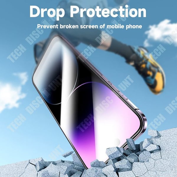 TD® Himmattu kalvo iPhone 14 Pro Max -puhelimelle, pölytiivis suojakalvo, iskunkestävä.